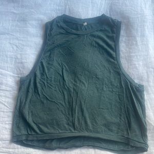 Free people love tank, size small, dark green